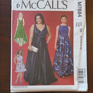 David Tutera Women's Navy and Purple High Low Dress